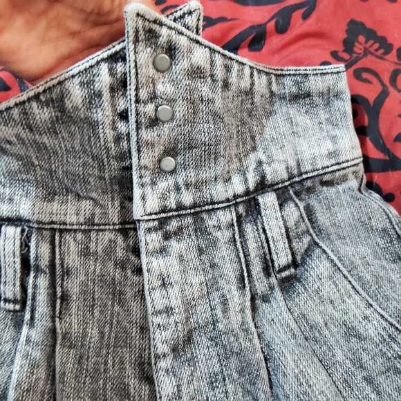 Vtg 80s/90s Panhandle Slim PG Jeans Grey Ultra High Waist Denim Corset Trousers - Picture 7 of 16